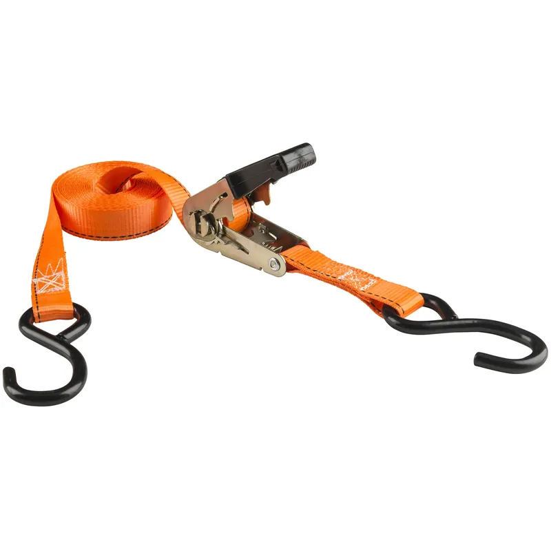 Keeper 1 In. W X 15 Ft. L Orange Tie Down W/Ratchet 500 Lb 2 Pk