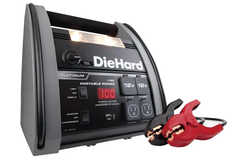 Diehard Platinum Portable Power 1150 Jump Starter & Air Inflator With Usb