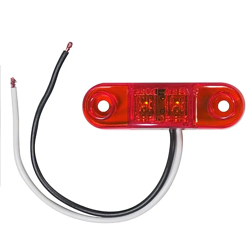 C3221r Red Oblong Led Clearance/side Marker Light, 12 Volts