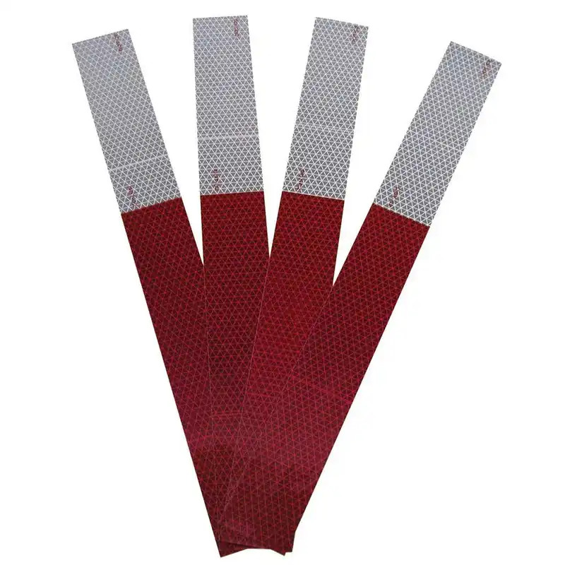 Hopkins Red Rectangular Reflector 4 Pk