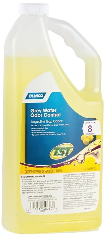 Usa 40250 Grey Water Odor Control Treatment, 32 Oz Liquid, Lemon Scent