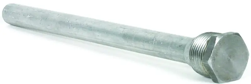 Water Heater Anode Rod, Aluminum, 9.5 In.