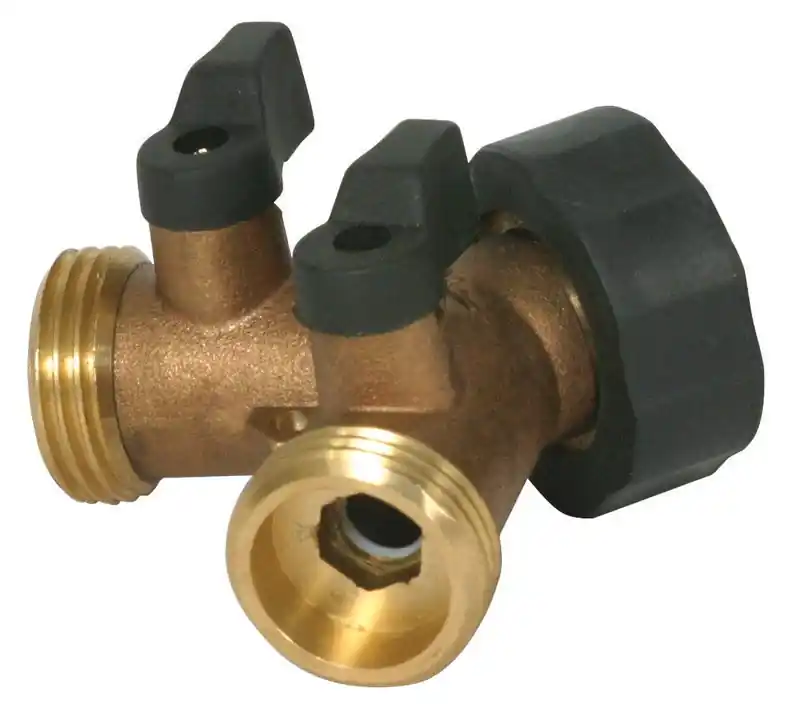 RV Y-Valve Water Connector, Brass