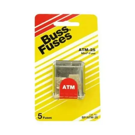 Cooper Bussmann Atm-25 Fuse Cd/5mini BP/ATM-25