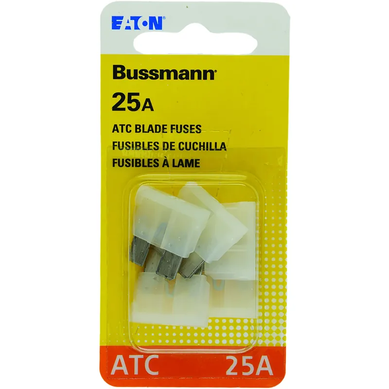 Bussmann 25 Amps ATC Clear Blade Fuse 5 Pk