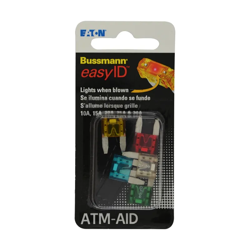 Bussmann EasyID ATM Assorted Blade Fuse Assortment 5 Pk