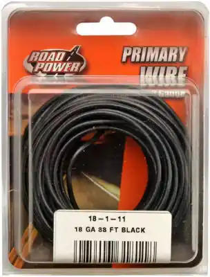 Coleman Cable 18-1-11 33 Foot BLK 18GA Prim Wire