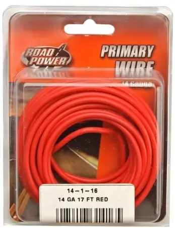 Coleman Cable 14ft. Red 14 AWG Primary Wire 14-1-16