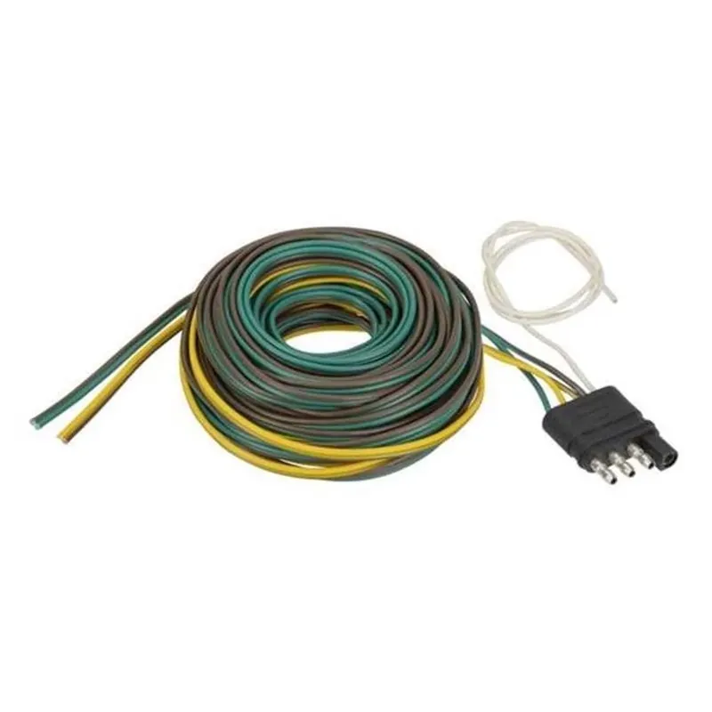 TowSmart 25‑Foot 4‑Flat Y‑Harness Electrical Connector – Rugged ABS Build