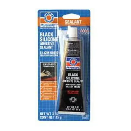 81158 Black Rtv Silicone Adhesive Sealant, 3 Ounce Tube