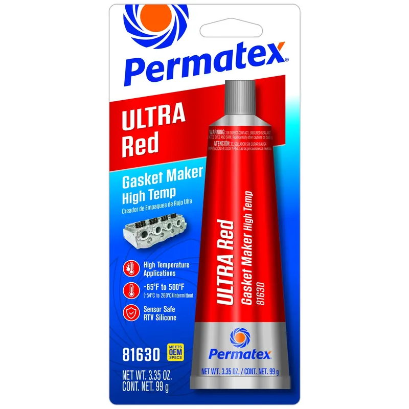Permatex Ultra Red Type-1 High Temperature Gasket Maker 3.35 Oz 1 Pk