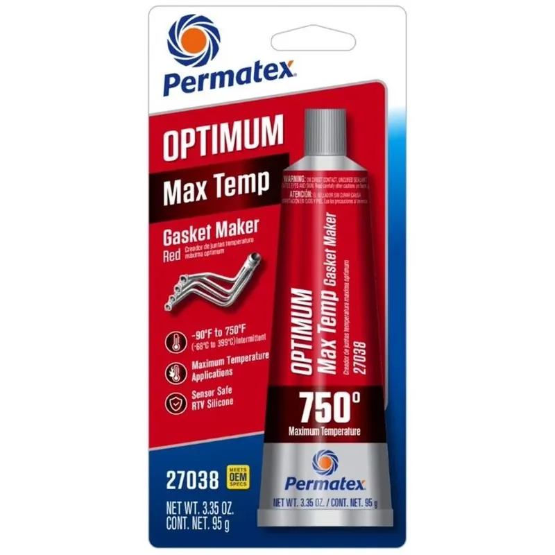 Permatex Optimum Type‑1 High‑Temp Gasket Maker – 3.35 oz Sealant