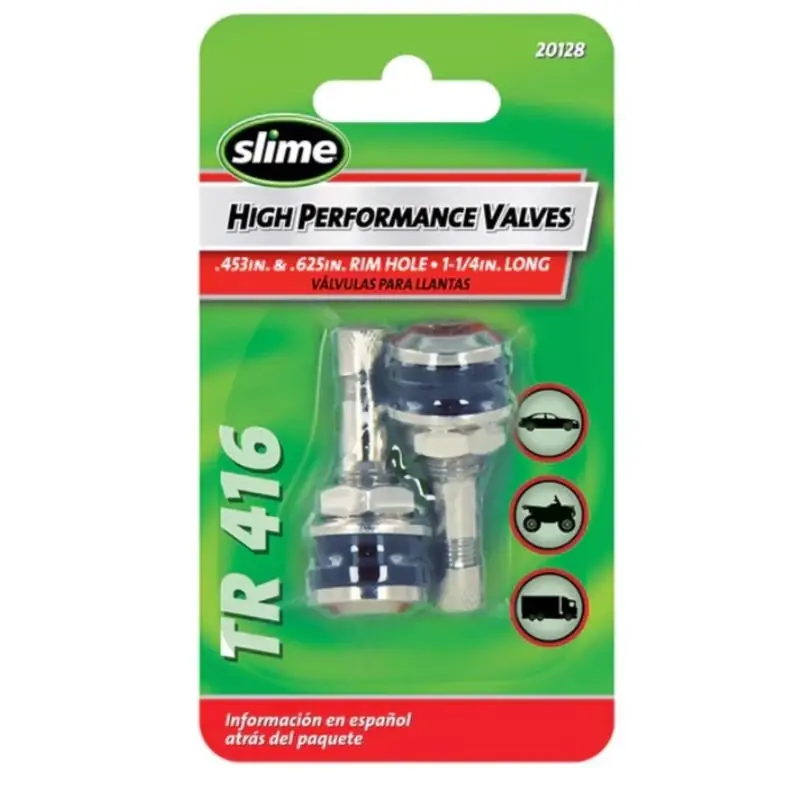 Slime Steel Tubeless Tire Valve 2 Pk