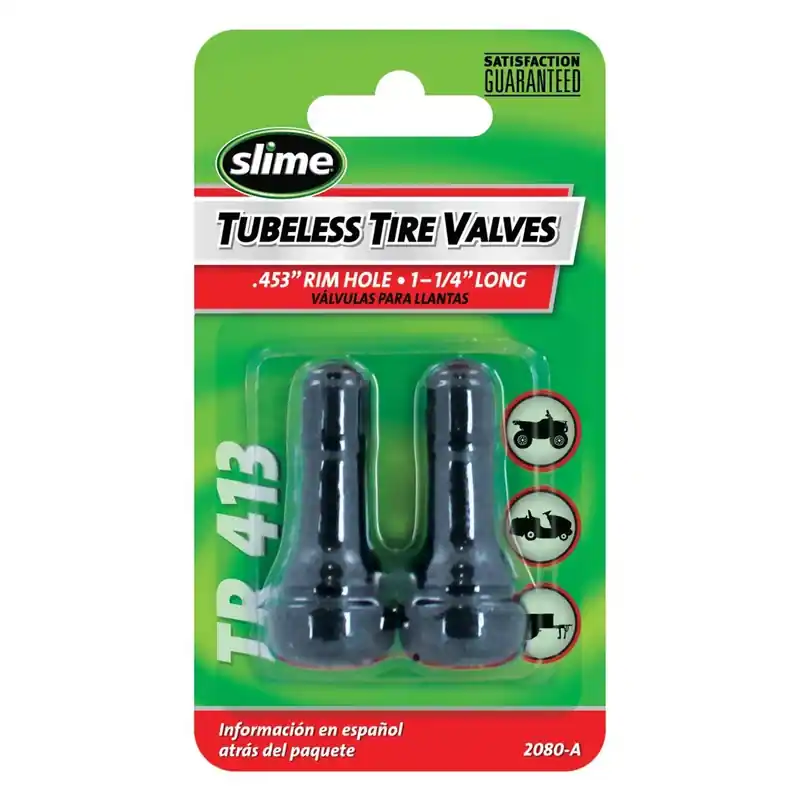 Slime Rubber 60 Psi Tire Valve Core 2 Pk