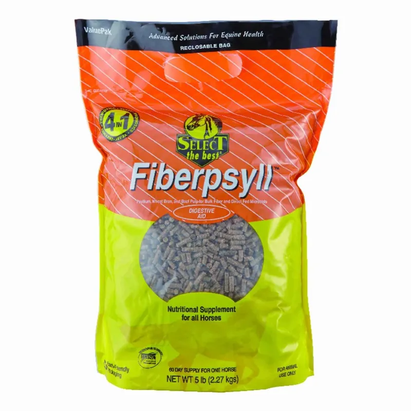 Solid Digestive Aid For Horses 5 Lb - Natural Psyllium Supplement