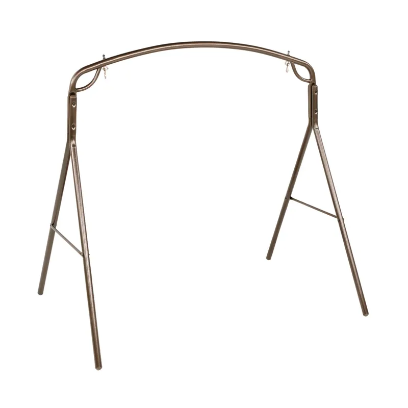 5 Ft Taupe Steel Swing Frame For 2 Persons - Durable Outdoor Furniture