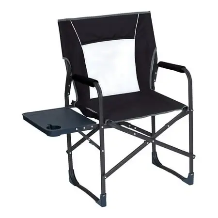 36510 Director Folding Chair, Steel Frame, Black Color