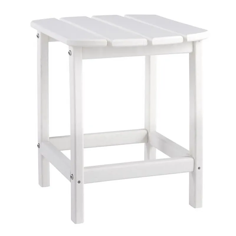 White Plastic Contemporary End Table – Signature Design By Ashley Sundown Treasure