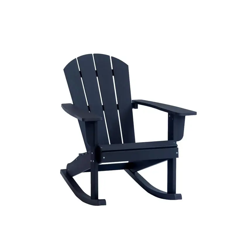 Faux Gray Wood Frame Modern Rocking Chair - Stylish And Durable