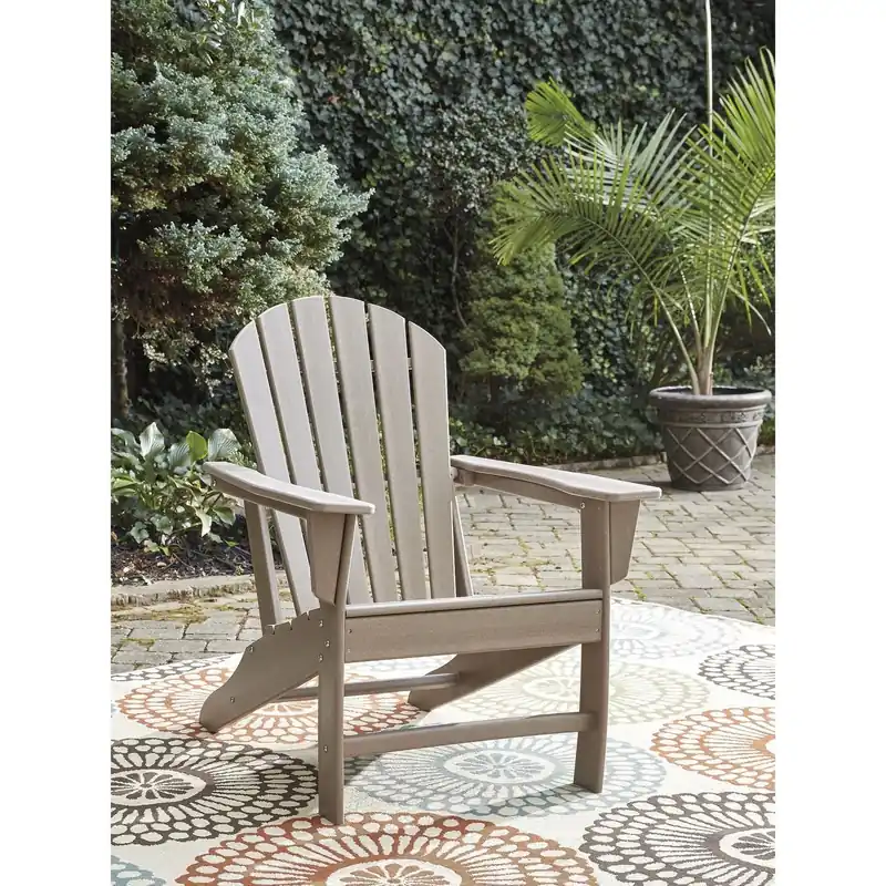Signature Design By Ashley Sundown Treasure Brown Hdpe Adirondack Armchair