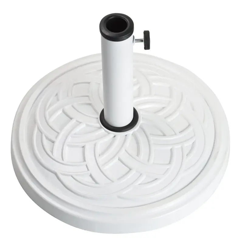 Bond White Envirostone Umbrella Base 17.7 In. L X 17.7 In. W X 12.8 In. H