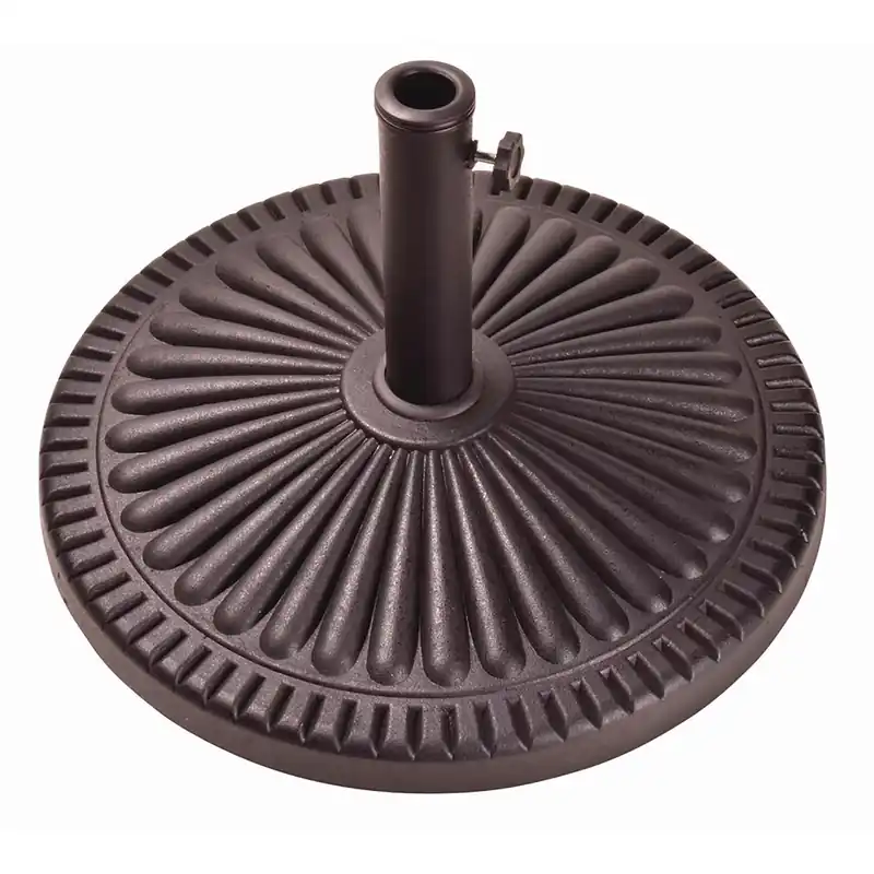 Bronze Envirostone Umbrella Base 21.5 In. L X 21.5 In. W X 13.18 In. H