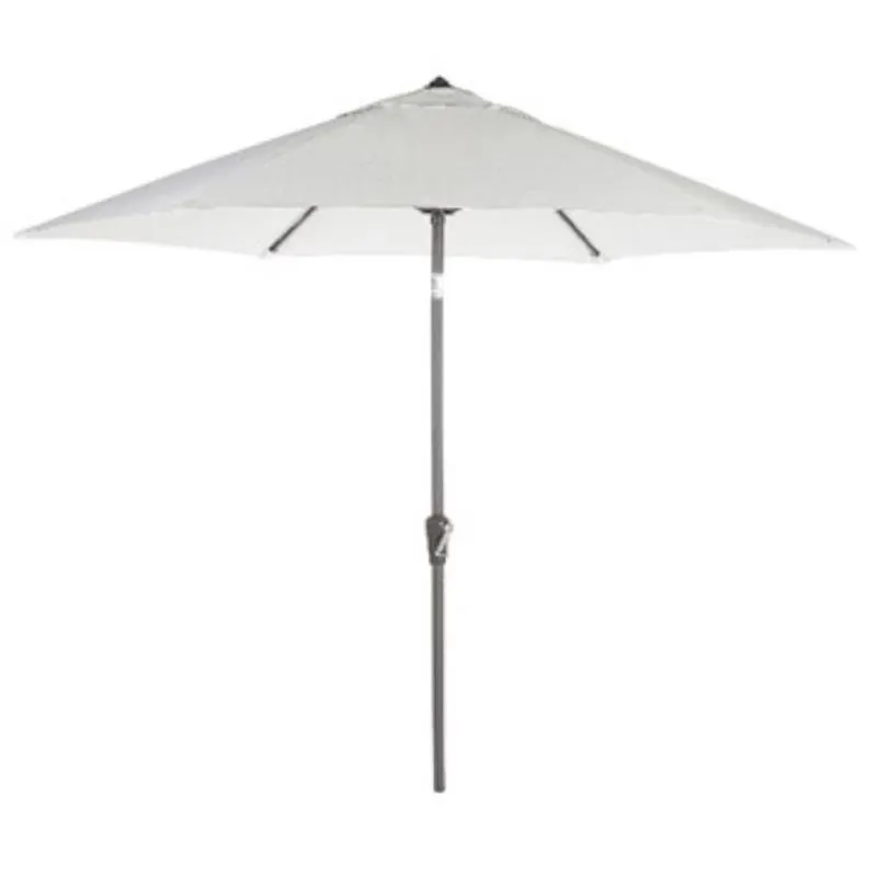 Living Accents Milton 9‑Foot Tilting Canvas Patio Umbrella – Adjustable Outdoor Shade