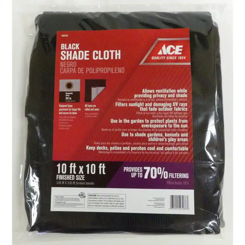 Polypropylene Shade Cloth 10 Ft. W X 10 Ft. L - Heavy-duty Uv Protection
