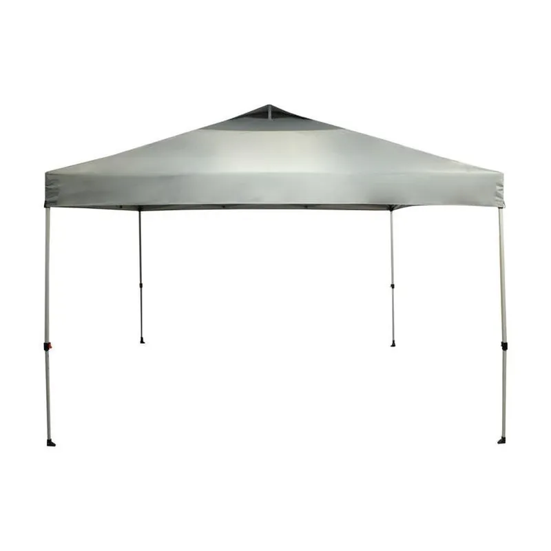 Crown Shade One Touch Mighty Shade Canopy – 12 Ft Square, 9.9 Ft Height, Dark Gray 150D Polyester