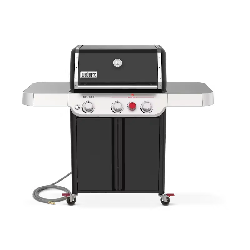 NEW! Genesis E-325 3-Burner Natural Gas Grill, 39,000 BTU + Sear Burner, Black