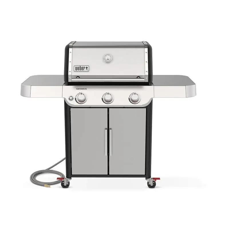 NEW! Genesis S-315 3-Burner Natural Gas Grill,39,000 BTU + Sear Burner, Stainless Steel