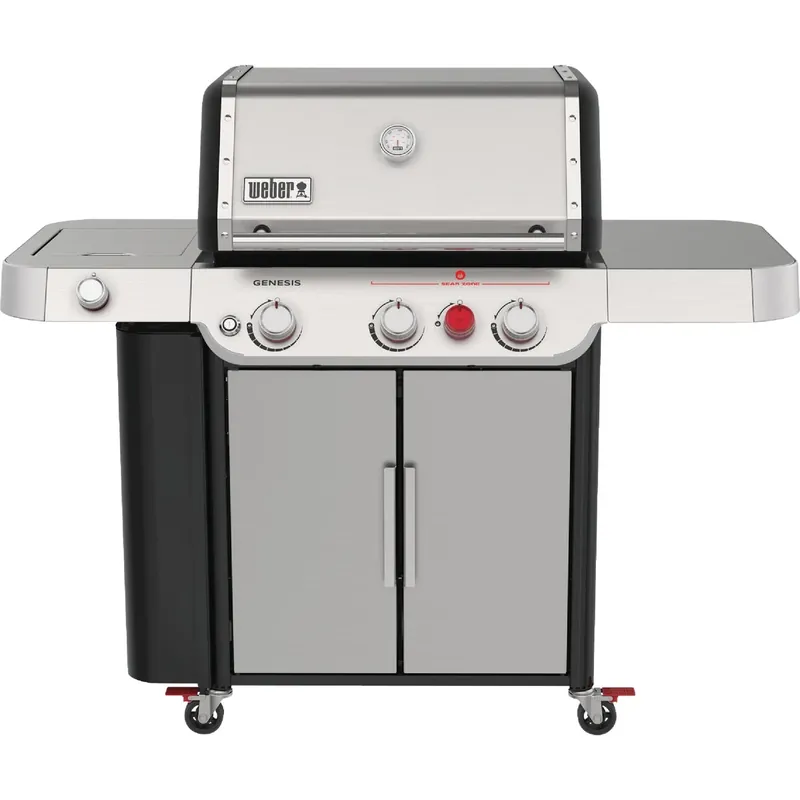 NEW! Genesis S-335 3-Burner LP Gas Grill, 39,000 BTU + Sear & Side Burners, Stainless Steel