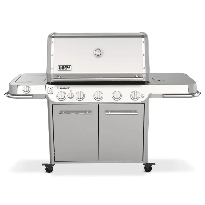 NEW! Summit FS38 Stainless Steel LP Gas Grill, 93,000 BTU + Sear & Side Burners
