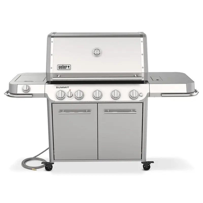 NEW! Summit FS38 Stainless Steel Natural Gas Grill, 93,000 BTU + Sear & Side Burners