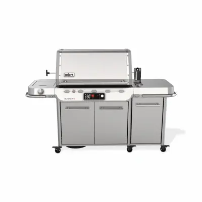 NEW! Summit Smart SX LP Gas Grill, 93,000 BTU + Sear & Side Burners, Stainless Steel