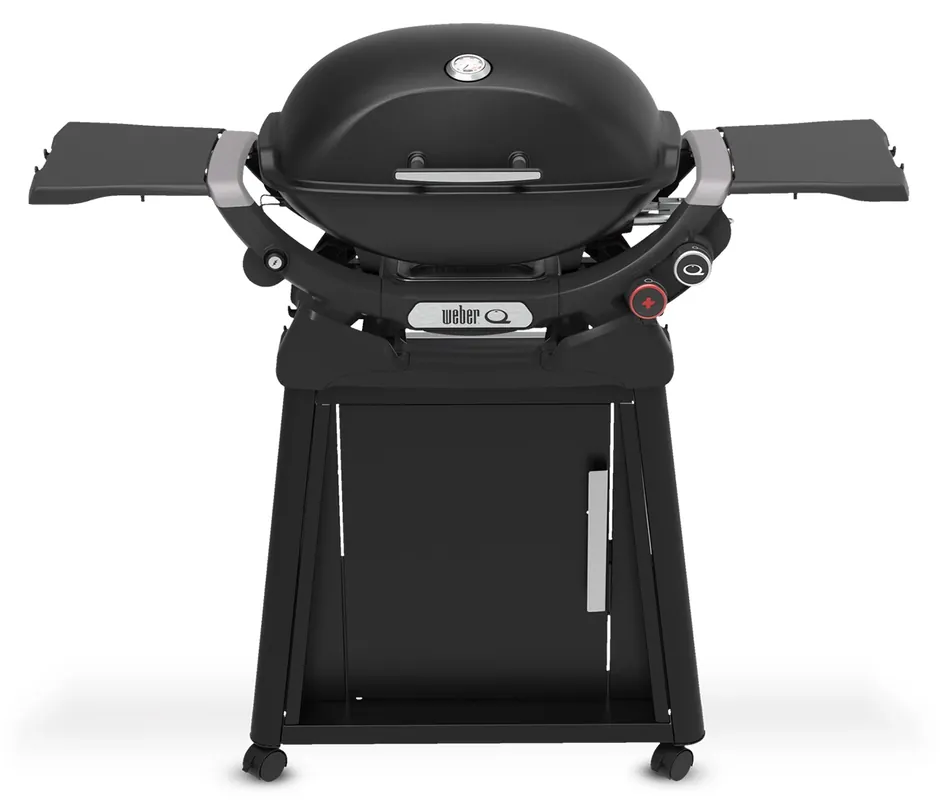 NEW! Q2800N+ LP Portable Gas Grill + Cart, Midnight Black