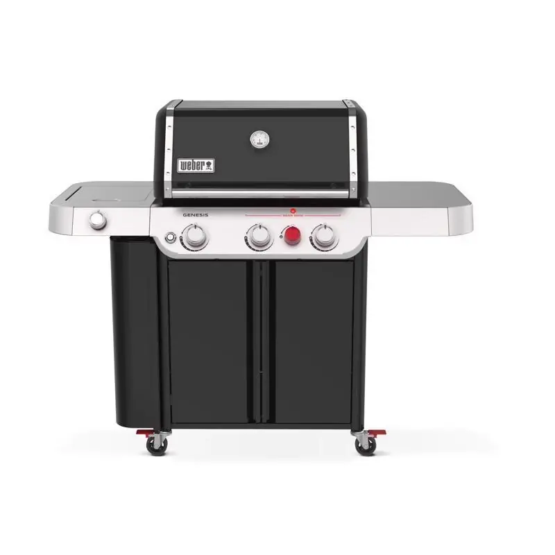 NEW! Genesis E-335 LP Gas Grill, 39,000 BTU + Sear & Side Burners, Black