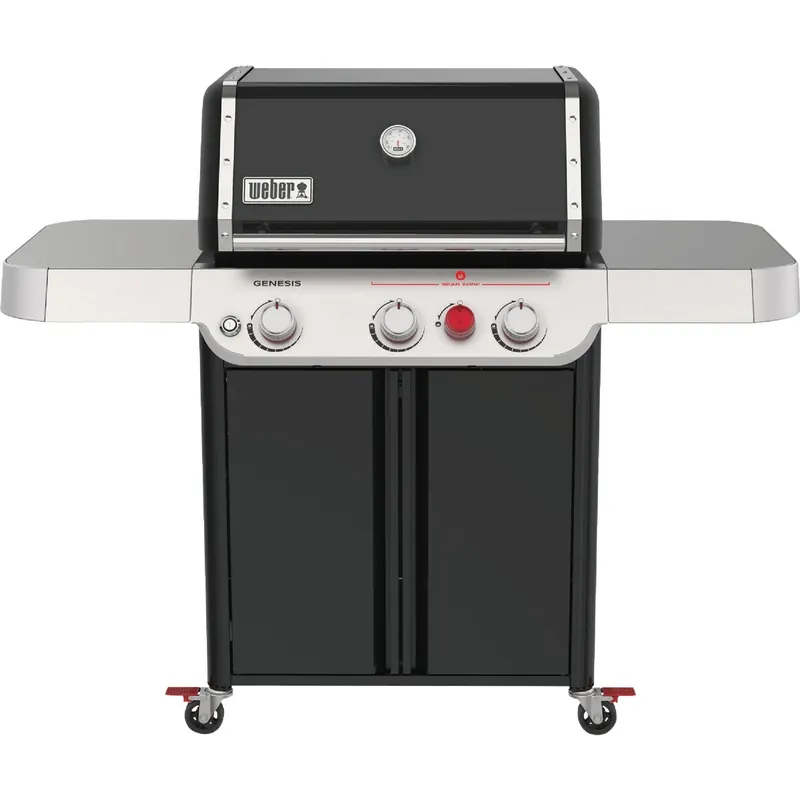 NEW! Genesis E-325 3-Burner LP Gas Grill, 39,000 BTU + Sear Burner, Black