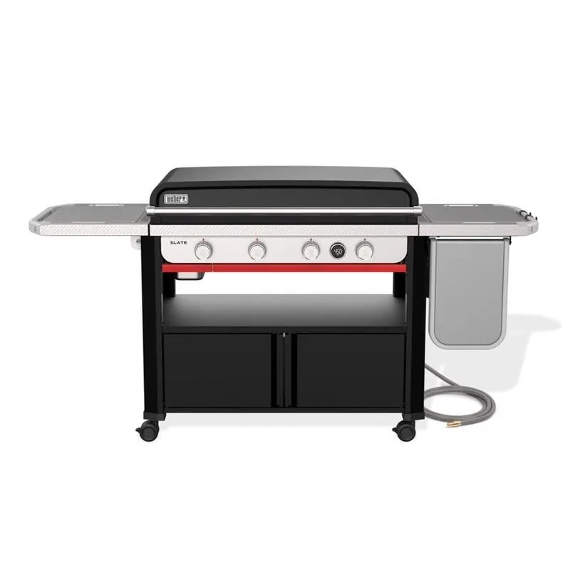 Weber Slate 36" Natural Gas 4‑Burner Outdoor Griddle – Rust‑Resistant Black
