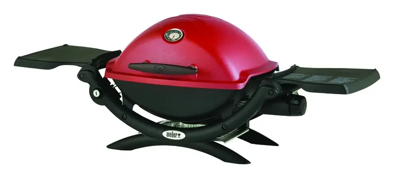 Q-1200 Portable Gas Grill, 8500 BTU, Red