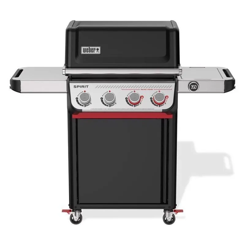 NEW! Spirit EP-425 LP Gas Grill, 4 Burners & Sear, Digital Thermometer, Black
