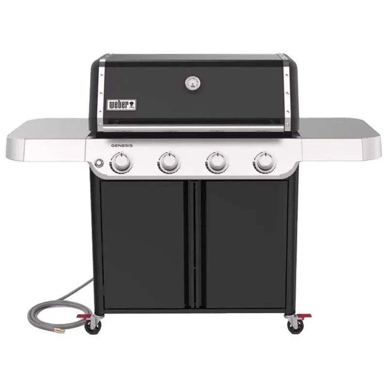 NEW! Genesis E-415 4-Burner Natural Gas Grill, 48,000 BTU, Black
