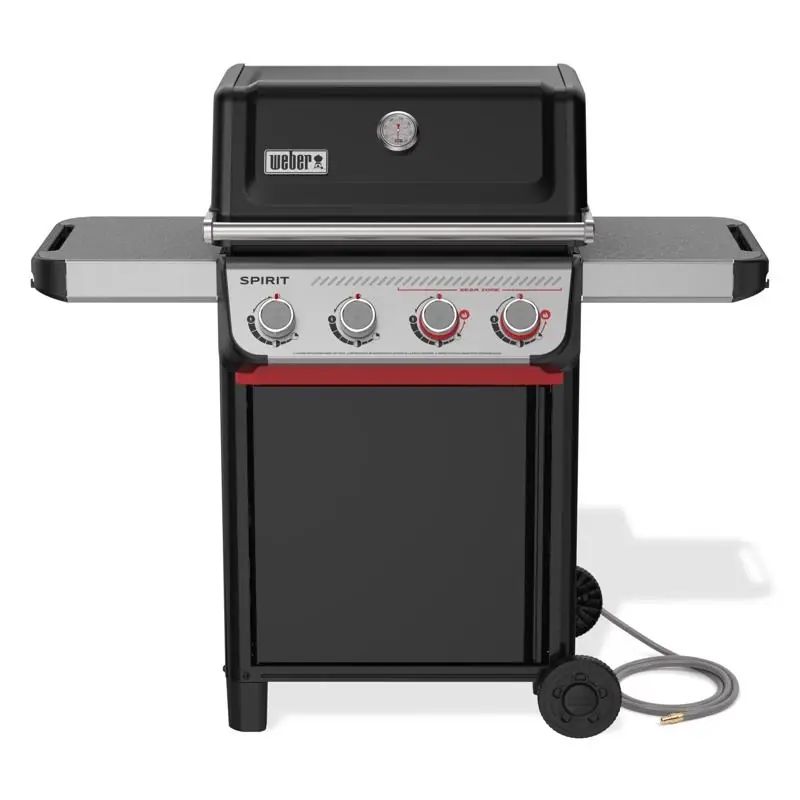NEW! Spirit E-425 Natural Gas Grill, 4 Burners & Sear, Black