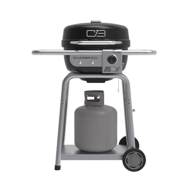 Charbroil Bistro Pro Dual‑Fuel 1‑Burner Grill – Black/Silver