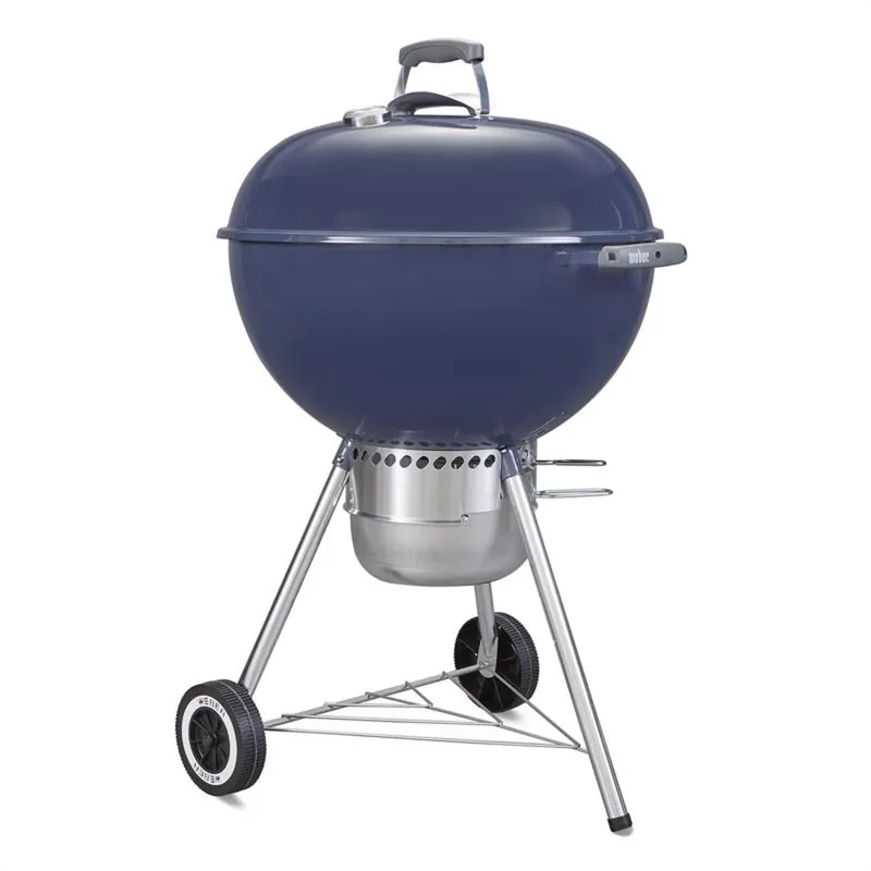 45 In. Original Kettle3 Charcoal Barrel Cooker Indigo Blue 363 Sq In Cooking Area