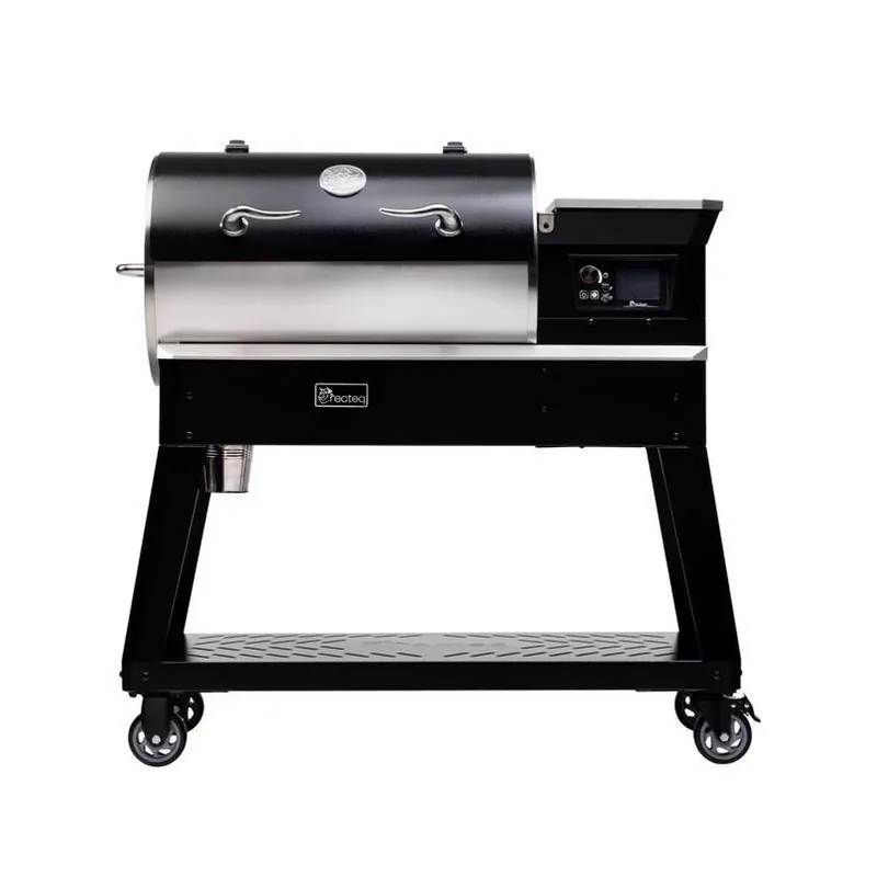 Recteq Patio Legend 400 Wi‑Fi Wood Pellet Grill & Smoker – Black/Silver