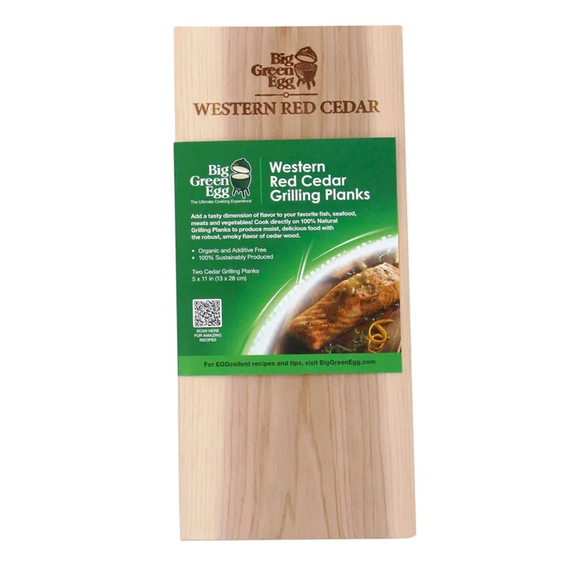BGE RED CEDAR GRILL PLANK 2PK