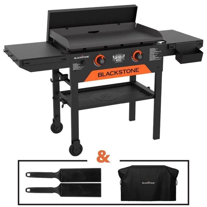 Blackstone 2‑Burner Propane Outdoor Griddle – Premium Steel Cooking Surface