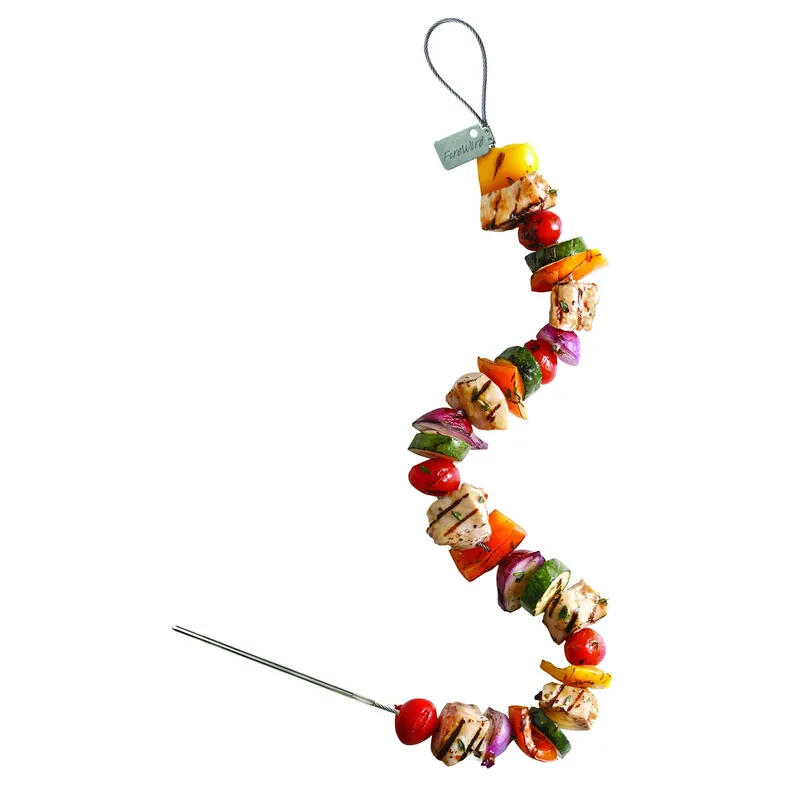 Flexible Stainless Steel Skewers 2 Piece Set For Grilling
