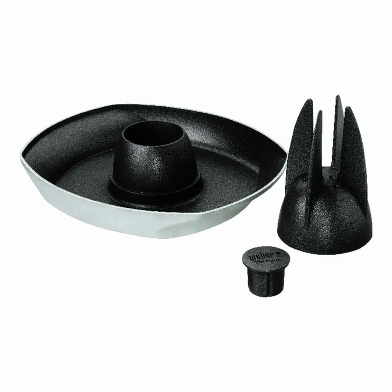 Weber Deluxe Steel Poultry Roaster 15.5 In. L X 12.3 In. W 1 Pk